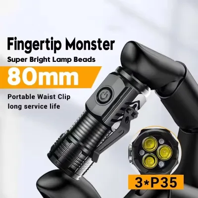 Rechargeable Emergency LED Spotlight Long Service Life Flashlight for Fishing and Hiking