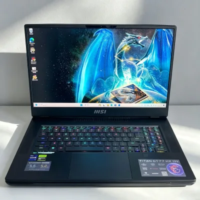 99% New Gaming Laptop for M-S-I GT77 I9-13980HX RTX4090 16GB Discrete GPU 16GB DDR5 512GB SSD 17.3'' 4K 144Hz Ultra-clear Screen