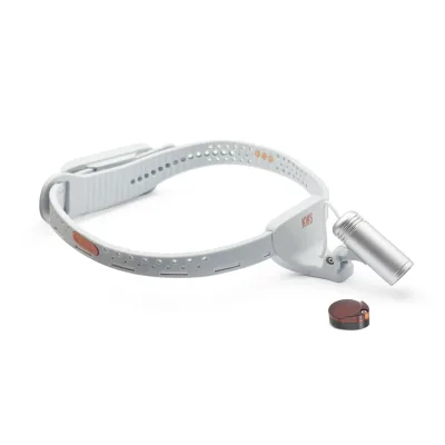 KWS Silicone Breathable LED Dental Medical Headlight Supplier With Detachable Red Filter for Dental ENT Vet Clinic Operation
