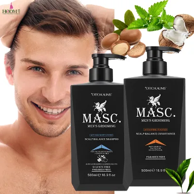 Anti Dandruff and Anti Itching Shampoo and Conditioner Set Sulfate Free Organic Argan Coconut Gallon Shampoo Wholesale