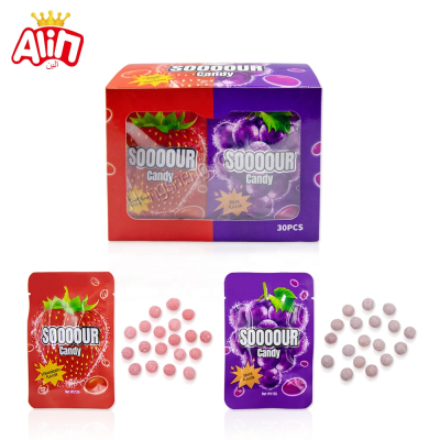 Real Sweets Bonbons Crma  Au Fruits Sweet Sour Sweets Strawberry Sour Sugar