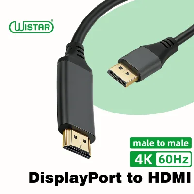 WISTAR Factory Customization Dp to hdmi Cable 1.8m to hdmi Cable 4k 60Hz/1080P Hd for Projectors