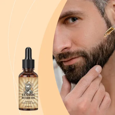 Beard Care Essential Oil Gentle Formula Refreshing Non-greasy Nourishing Men's Beard Daily Moisturizing Care Dropper Bottle
