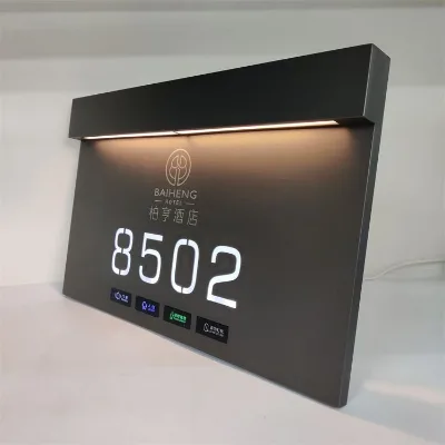 Hotel Sentuh Dnd Mur Free Design Luminous Brass Galvanized Sheet Modern Eco-Friendly Door Plates House Number Office Sign DND