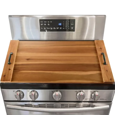 Noodle Board Stove Cover Wood Stove Top Covers Board for Gas Burners and Electric Stove Wooden RV Stovetop Cover Tray