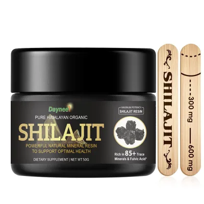 High Quality 100% Real Himalayan Shilajit 600Mg Shilajit With 60% Fulvic Acid for Energy Immunity Enhancement