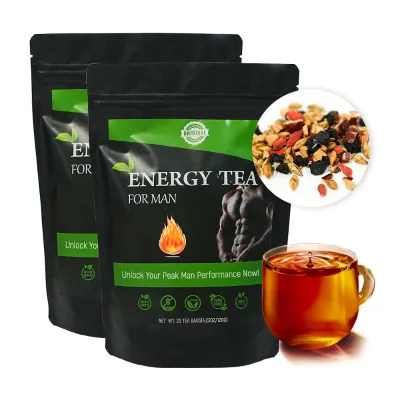 Chinaherbs Natural Health Blended Male Energy Ginseng Tea Herbal Fertility & Vitality Enhancer for Men in Bag Packaging