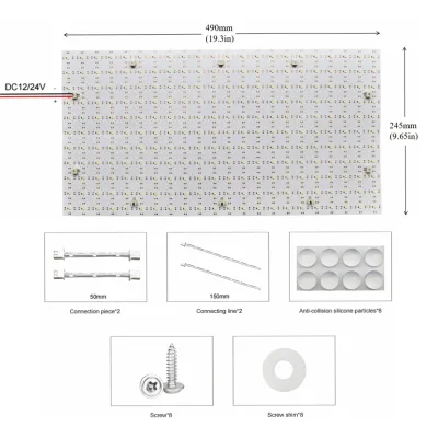 New Modern LED Light Sheets for Onyx Marble Kitchen & Bar Counters DC24V Cold White Backlit with High CRI 90 3-Year Warranty