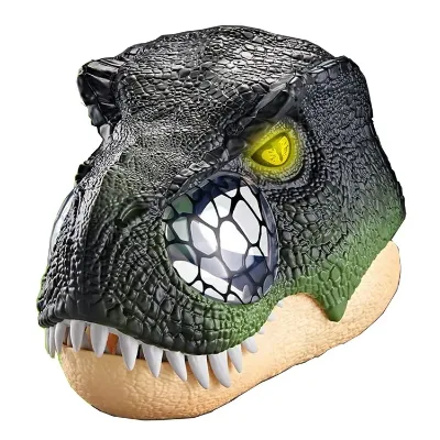 New Product Ideas 2023 LED Light T-Rex Mask Toy Cosplay Pretend Play Realistic Dinosaur Party Maskss Face Halloween Toy