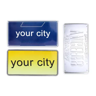 High Quality Aluminum Motorcycle New Custom Euro Number South Africa Car Number Plates Car License Plates