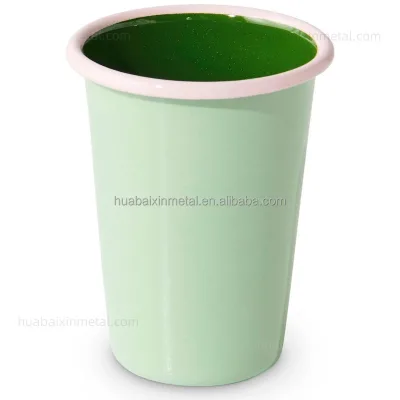 Huabaixin Lightweight Enamel Mug Hand Wash Recommended for Outdoor Adventures Camping Hiking Picnics