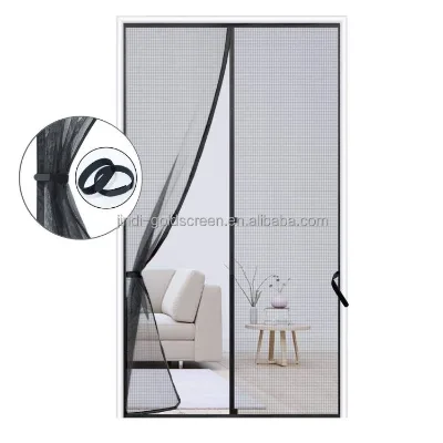 5 Years Warranty Fiberglass Magnetic Insect Screen Door Fit Door Size