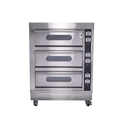High Quality Durable 3 Deck 6 Trays Electric Baking Oven with Instrument Control for Bakery Restaurant
