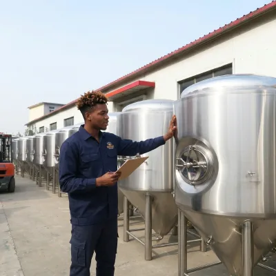 Free Design 1500L 800L 1000L Beer Making Production Line Stainless Steel 304 Only Beer Fermentation Brewery Equipment Tank