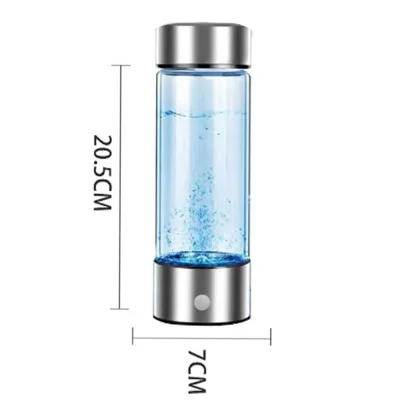 Classic 420ml Insulated Hydrogen Rich Water Bottle with Lid Silicone Material