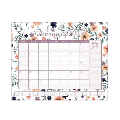 Custom Hot Sell 2019 Tear Off Calendar Notepad Printing Office Desk Table Wall Plannealendar Organizer