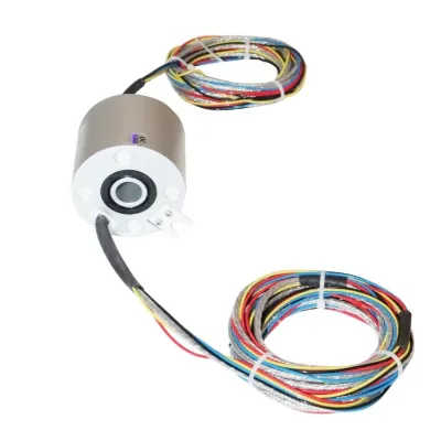Low Contact Resistance 12mm Bore Slip Ring Multi-Circuit Power/Signal Transmission Collector for Rotary Packaging Machinery