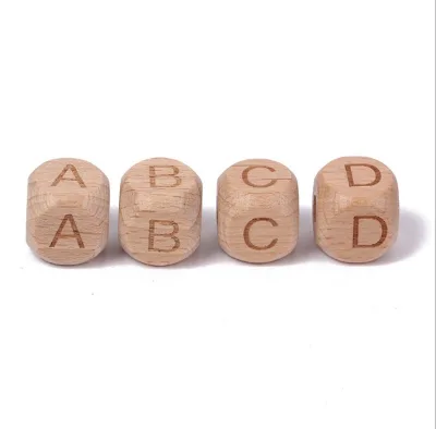 Loose Wooden Beads 12mm for Necklace Crafts and Kid's Diy Wood Bead Projects