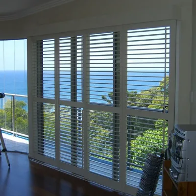 Customized Door Window Decorative Material Exterior Interior Aluminum Sliding Panel Shutters for Villa GYM