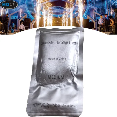 HQLIT 200g Powder for Cold Spark Machine Special Effect Cold Fireworks Powder Dusty for Indoor Outdoor Wedding Party Show