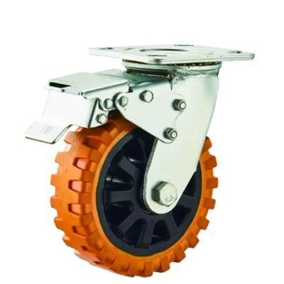 Hot sales Zinc Plated  caster wheels Industrial heavy duty 500kg load capacity swivel polyurethane