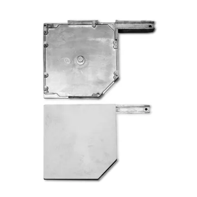 45 Degree Roller Shutter End Cap ADC12 Aluminum Alloy with Center Axle 137 150 165 180 205 250 300mm RAL Color Custom