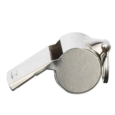Bulk Shipment Trade Show Corporate Brand Promotion Custom Cheering Ornament Stainless Steel Metal Whistle