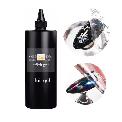 FOIL GEL TRANSFER KG Private Label Gel Easy Apply Foil Gel Glue Sticky for Nail Sticker Nail Art Design