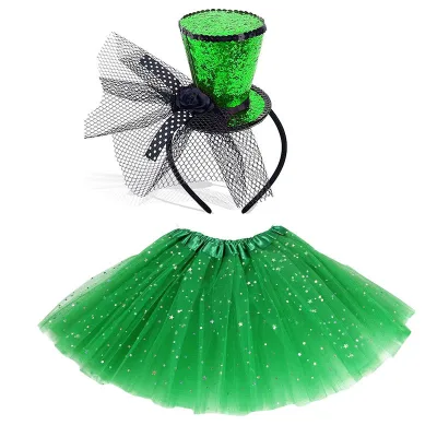 Halloween Performance Costume Sequin Decorative Headband with Hat Party & Cosplay Hair Hoop for Festival