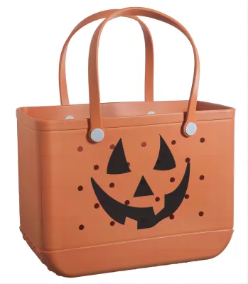 Factory Customization High Quality Fashionable Summer Eva Beach Bag Woman's Handbag Two Straps Protection Candy Beach Bag