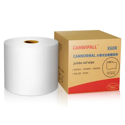 Custom Large Roll Industrial Cleaning Cloth All-Purpose Wiping Paper X60R for Oil Absorption Water Absorption Dust Removal