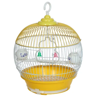 Home Pet Classic Round Bird Cage Red Birdcage Pet Birds Cages Small