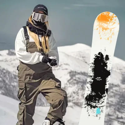 Snowboard Upgrade Carbon Strip Adult Flat Cut Slide Holder Set Snowboard Bindings Step in Snowboard Suit