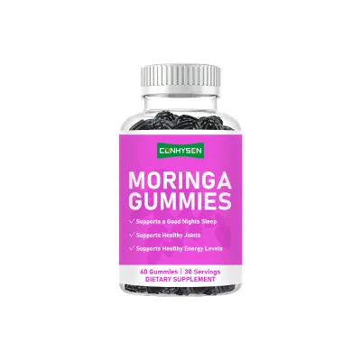 Best Selling Sugars Moringa Gummies Clean Energy From Plant-Based Nutrients Sodium with Supplement Gummies