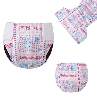 Cartoon Hot Sale Soft Disposable Washable Baby Diaper Nappy Cotton