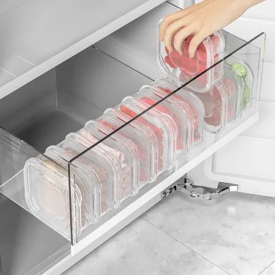 Refrigerator Frozen Meat Storage Box Fresh-keeping Box Refrigerator Frozen Meat Packaging Box sealed Fresh-keeping Box