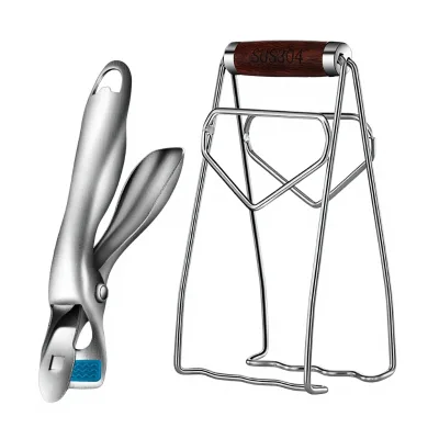 304 Stainless Steel Rosewood Bowl Clip Heat-Resistant Anti-Scalding Non-Slip Multi-Functional Kitchen Dish Clamp Lifting Device