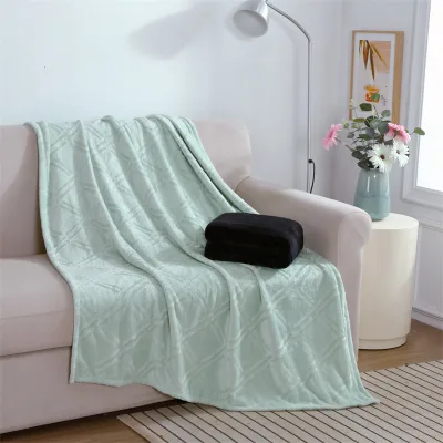 FY Custom Luxury Warm Fabric Oversized Thick Flannel Fleece Wholesale Recycled Polyester Blanket for Winter