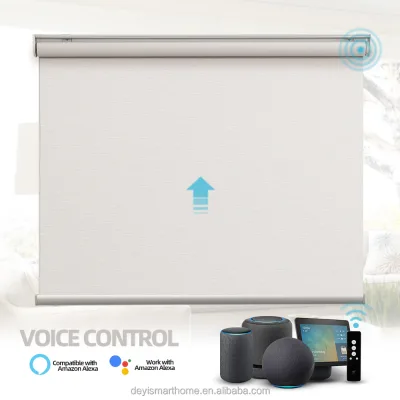 Hot Selling Simple Blackout Motorized Roller Blinds Window Wifi Fabric Roller Blinds
