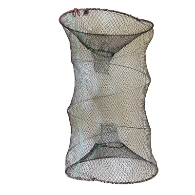 Drasry Portable Folded Crab Trap Bait Lobster Crawfish Shrimp Collapsible Fishing Nets Floating Design Steel Frame Made Plastic