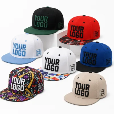 SHINY Custom Embroidered Flat Bill Snapback Cap with Adjustable Snap Closure for Streetwear Collections and Teams and Clubs Hat