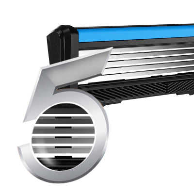 Replacement Flexible Line Blades Five-Layer Shaving Razor Blade Man Price for Shaving Face Beard