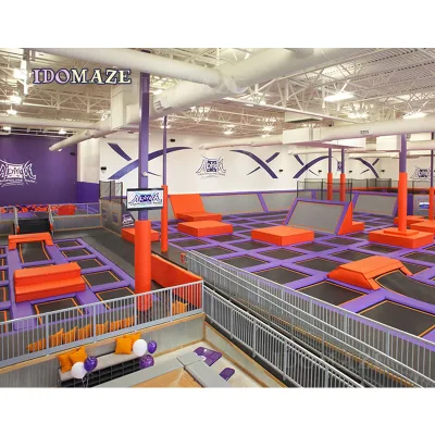 Factory Custom Commercial Indoor Trampoline Park Equipped with Foam Cube Pit Basketball Court Aerobic Fitness Play Area