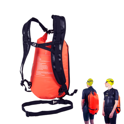 Unique Design Adult Safety Floating Backpack Swim Buoy Tow Float With Bright Color for Safe Training and Racing