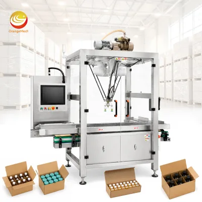 ORME Automatic Boxed Mineral Water Pack Machine Small Carton Top Loading and Palletizing Package Machine