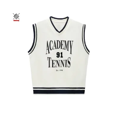 Factory Wholesale Men Stripe Knitted Thick Nice Quality Sweater Vest