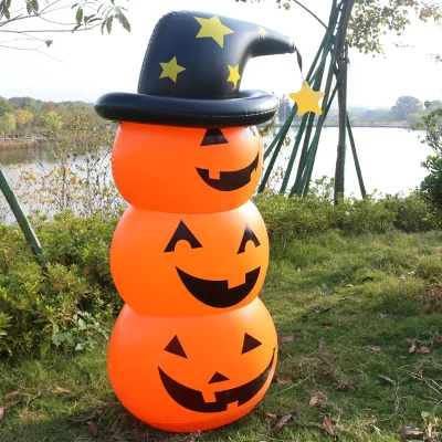 PVC Inflatable Halloween Pumpkin and Ghost Ornaments for 14 Years & up Ghost Festival Props Tumbler