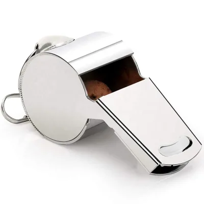 High Quality Extra Loud Whistle with Lanyard Metal Sports Whistle Stainless Steel Whistle for Training