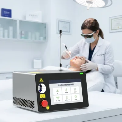 Portable Minimum Invasive 980nm 1470nm Endolaser Machine for Skin Rejuvenating Face Lifting Lipolysis Fat Removal Air Cooling