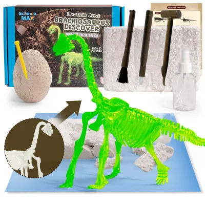 Luminous Dinosaur Excavation Kit for Kids - Glow in the Dark Digging Adventure